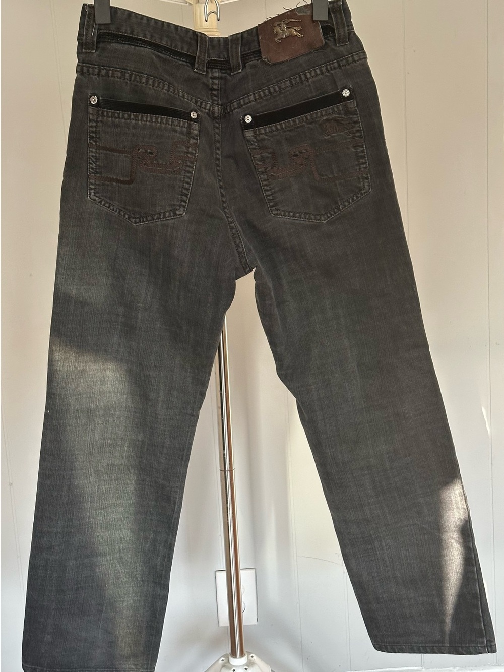 Vintage Burberry black denim jeans